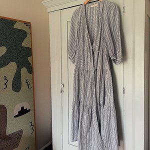 Christy Dawn - The Noah Dress In Washed Ocean Stripe - Small